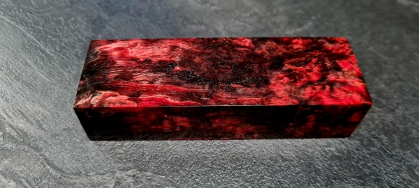 Stabilized curly birch black cherry (8PE)